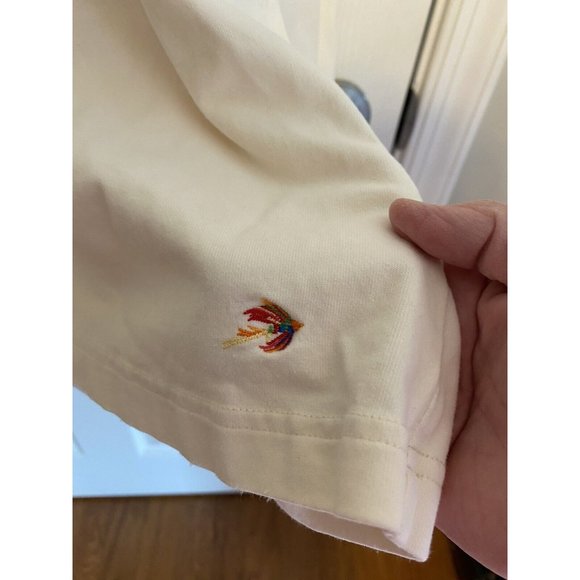 Orvis Mens XL Long Sleeve Mock Neck Pullover Ivory - Picture 3 of 6